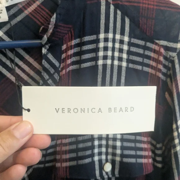 NWT Veronica Beard Emory Ruched Cargo Shirt Dress - Picture 6 of 7